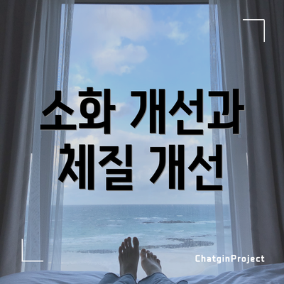 소화 개선과 체질 개선