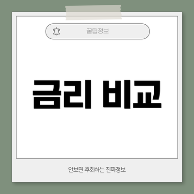 금리 비교