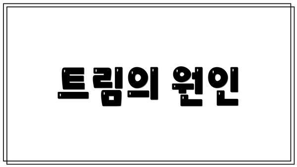 트림의 원인
