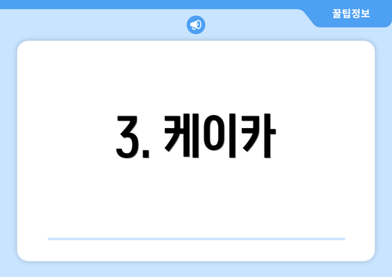3. 케이카