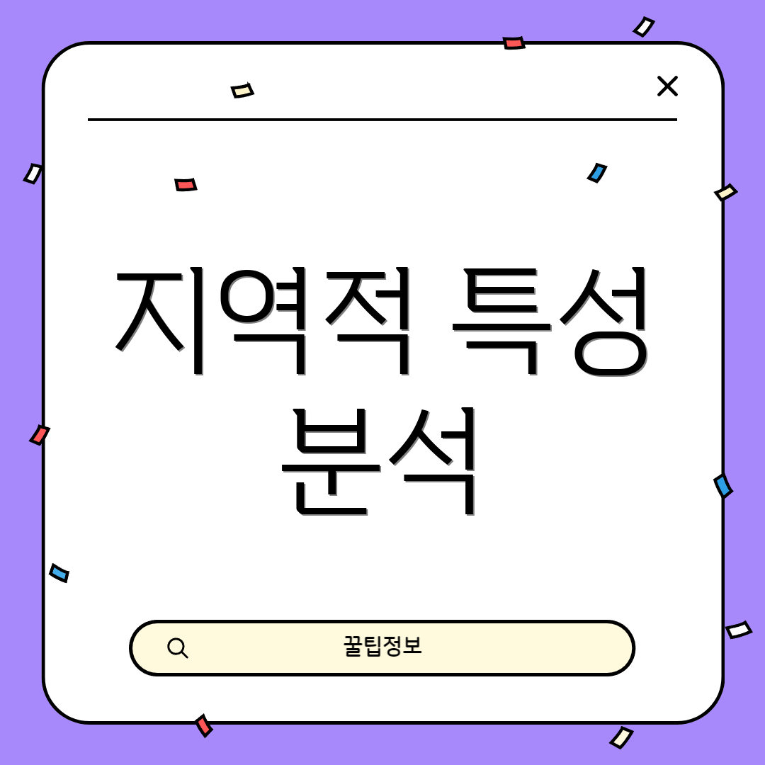 지역적 특성 분석
