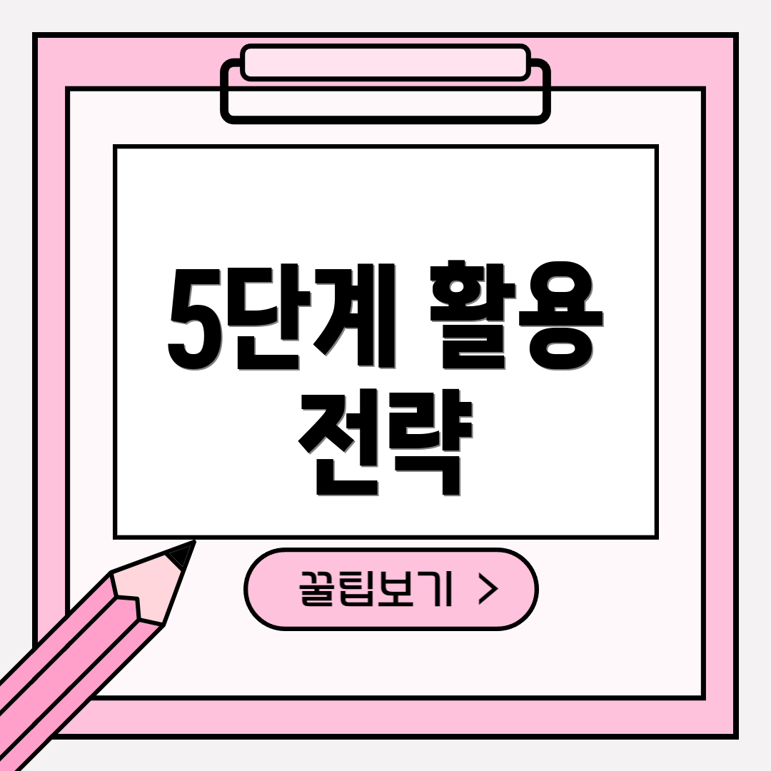 5단계 활용 전략