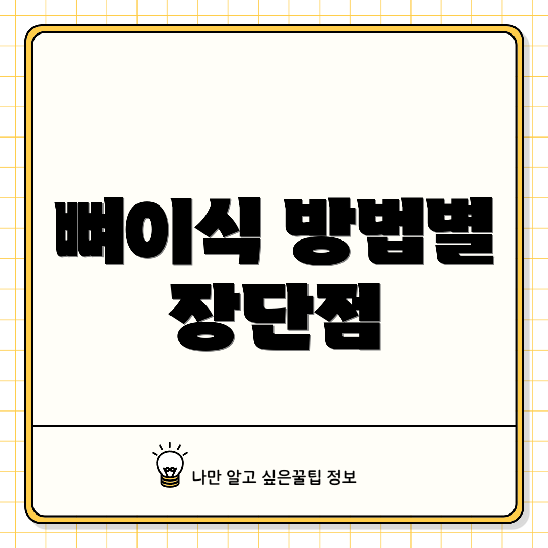 뼈이식 방법별 장단점