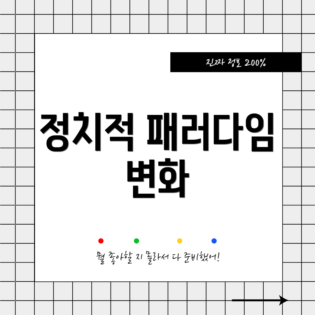 정치적 패러다임 변화