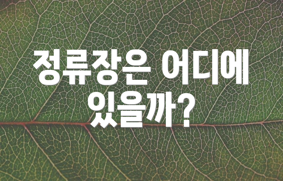 정류장은 어디에 있을까?