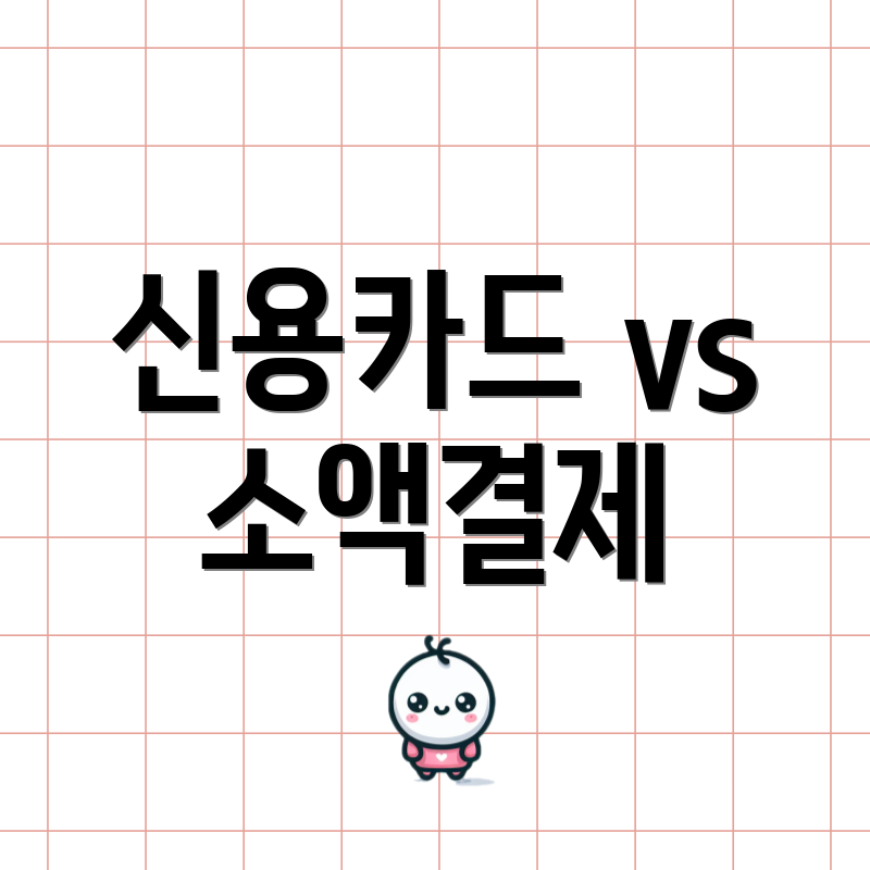 신용카드 vs 소액결제