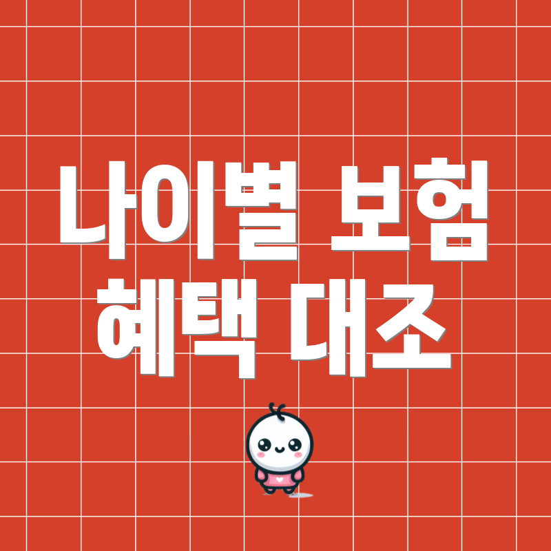 나이별 보험 혜택 대조