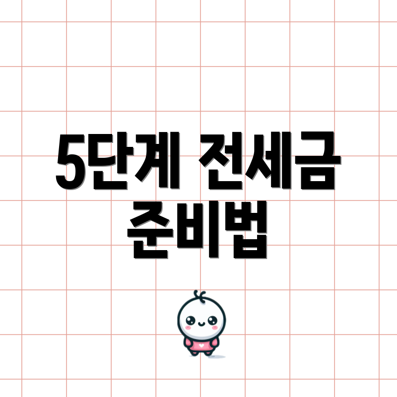5단계 전세금 준비법