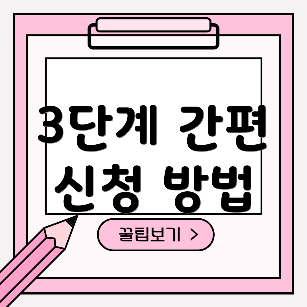 3단계 간편 신청 방법