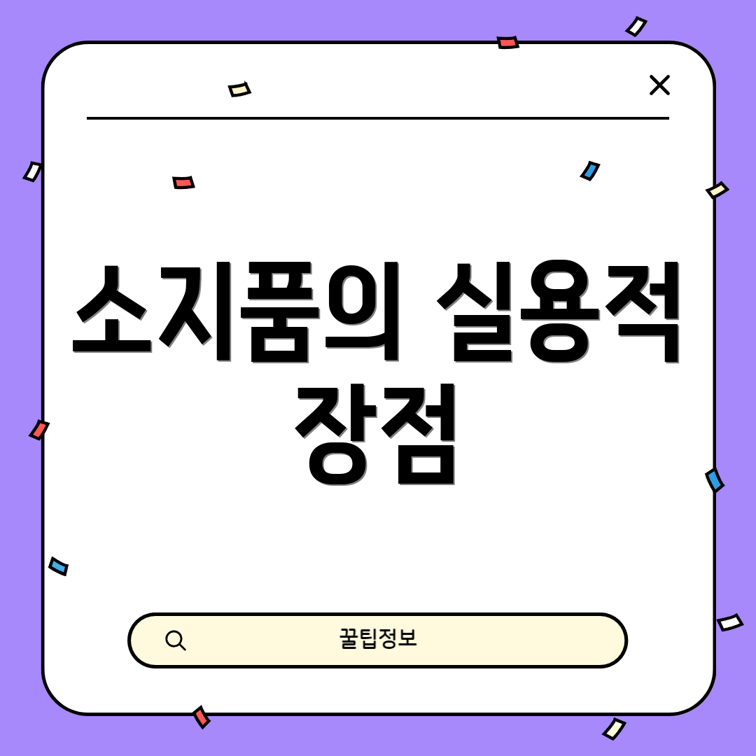 소지품의 실용적 장점