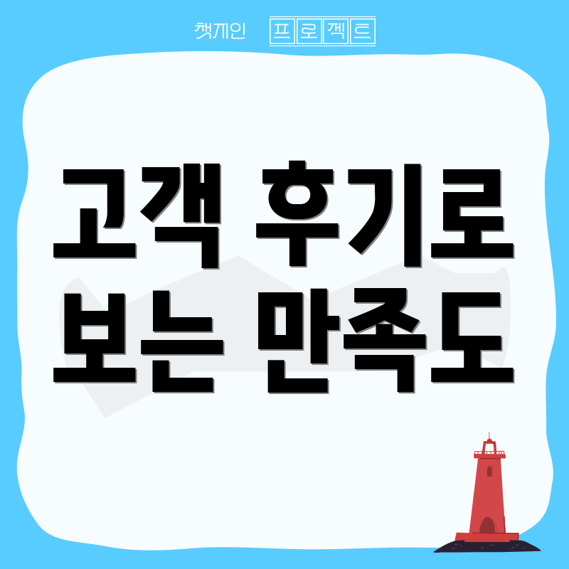 고객 후기로 보는 만족도