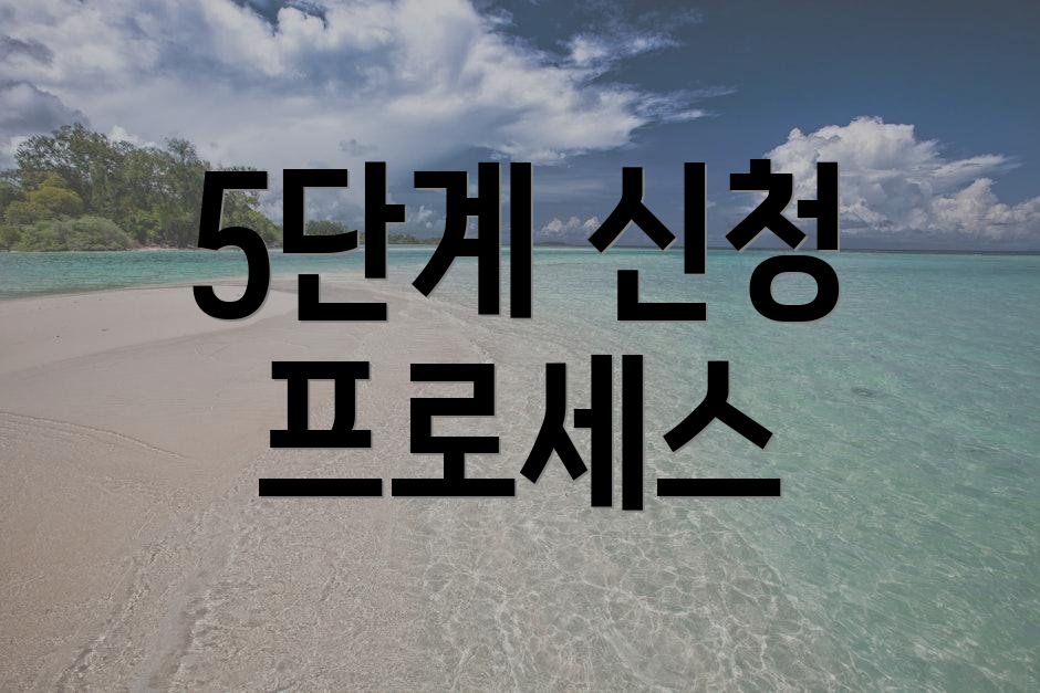 5단계 신청 프로세스