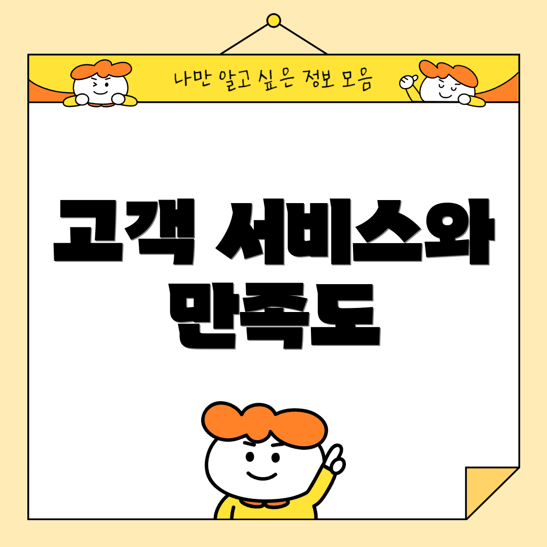 고객 서비스와 만족도