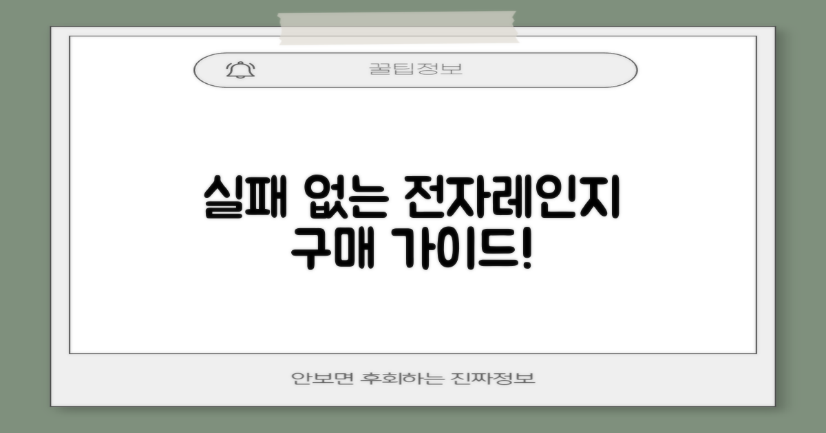 실패 없는 전자레인지 구매 가이드!