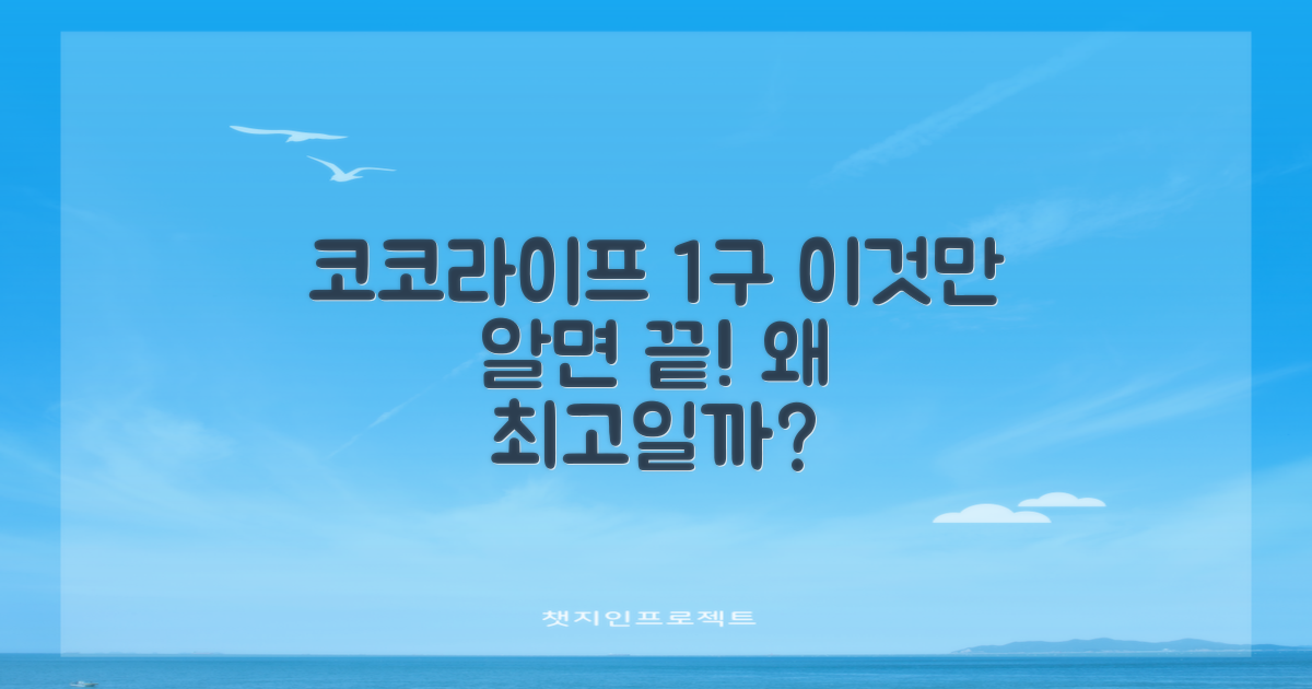 코코라이프 1구, 왜 좋을까?