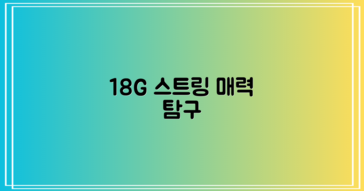 18G 스트링의 매력
