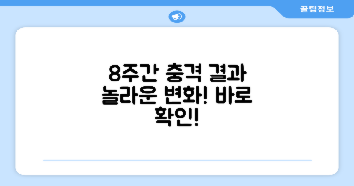 8주간 테스트 결과