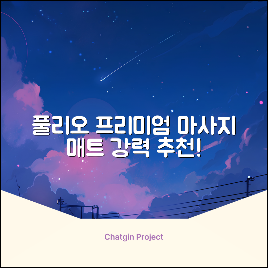 [풀리오 본사] 풀리오 프리미엄 마사지 매트 추천 리뷰