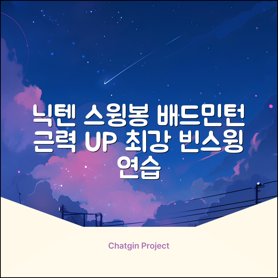 닉텐 배드민턴 스윙연습봉 - 근력강화 및 빈스윙연습, 1개, 스윙연습기 추천 리뷰