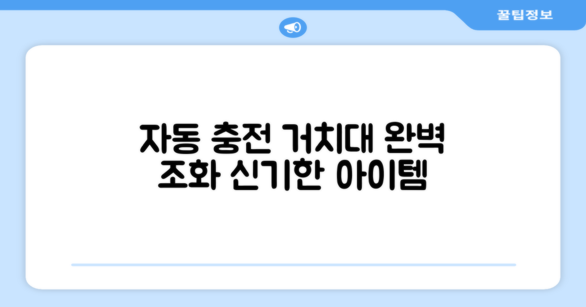 자동 충전 거치대, 완벽 조화