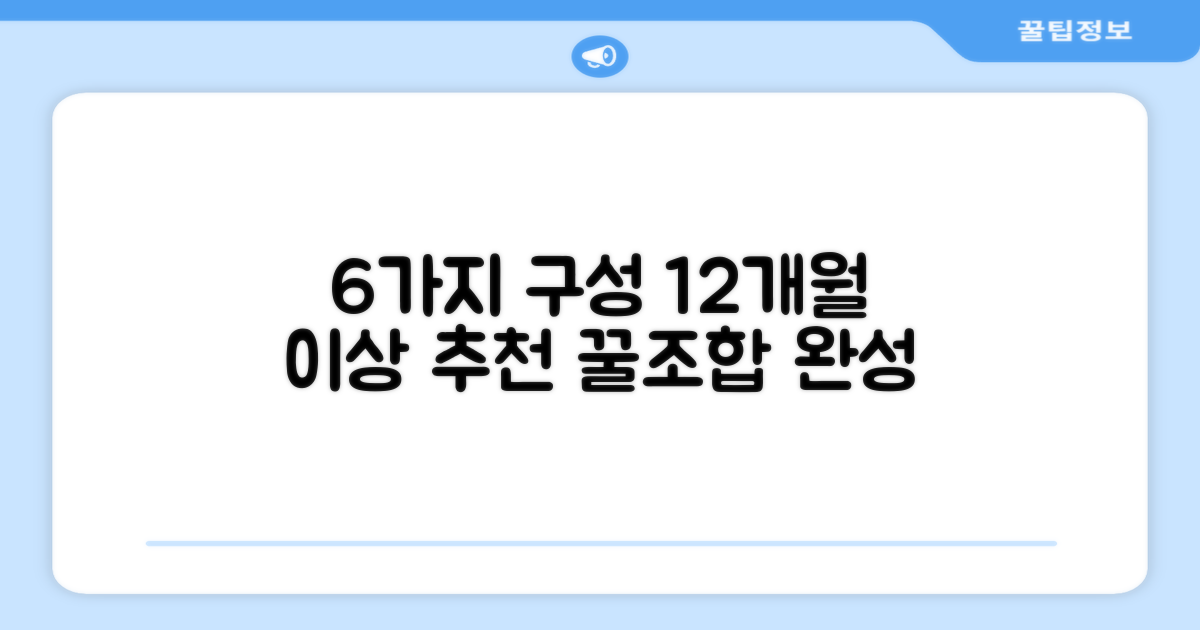 6개 구성, 12개월 이상 추천