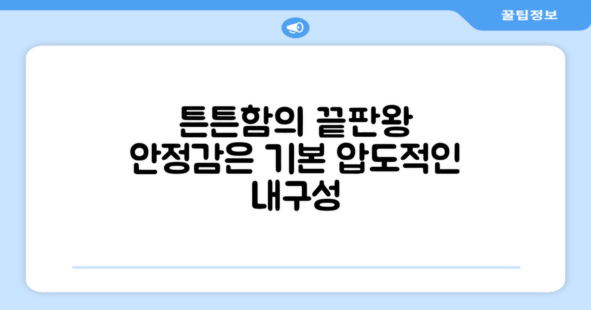 튼튼한 내구성과 안정성