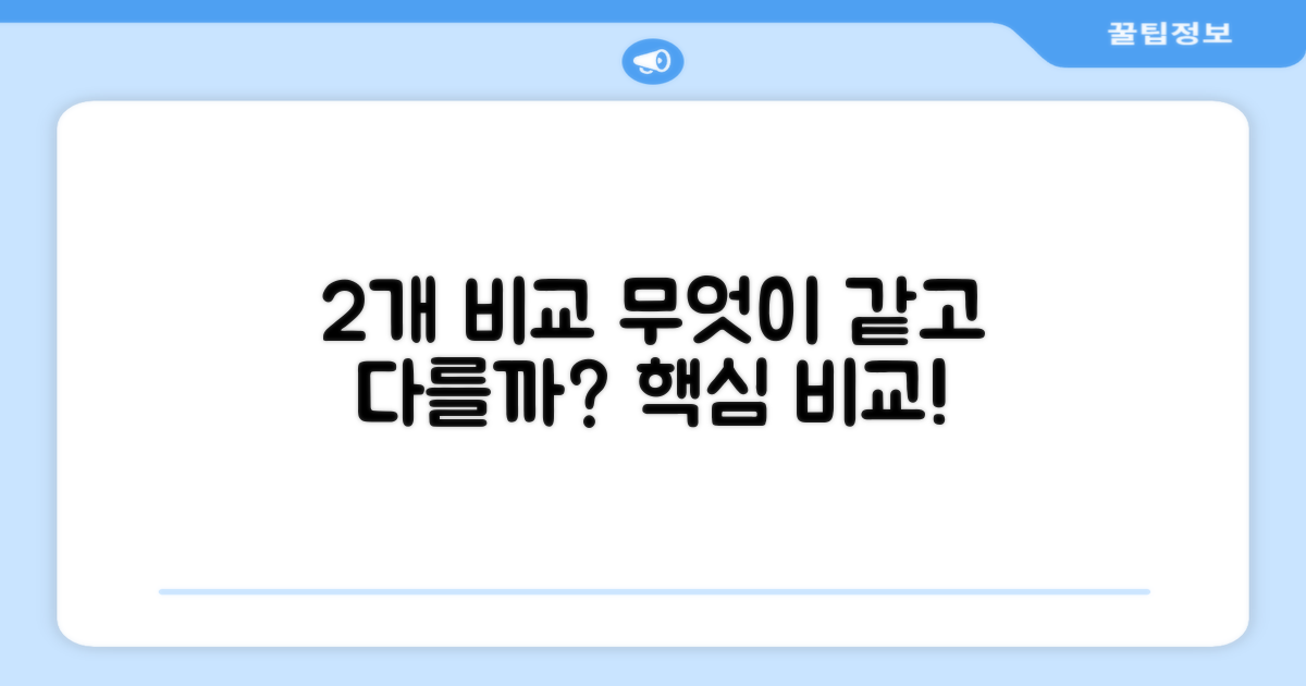 2개 구성, 뭐가 다를까?