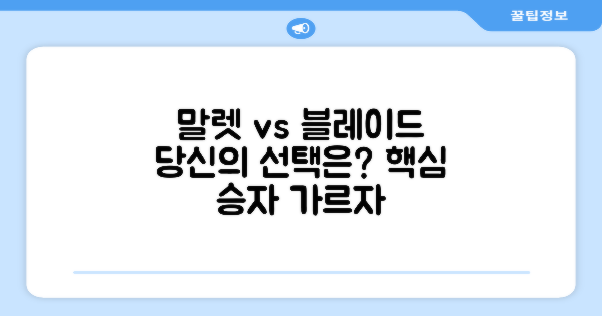 말렛 vs 블레이드, 당신의 선택은?