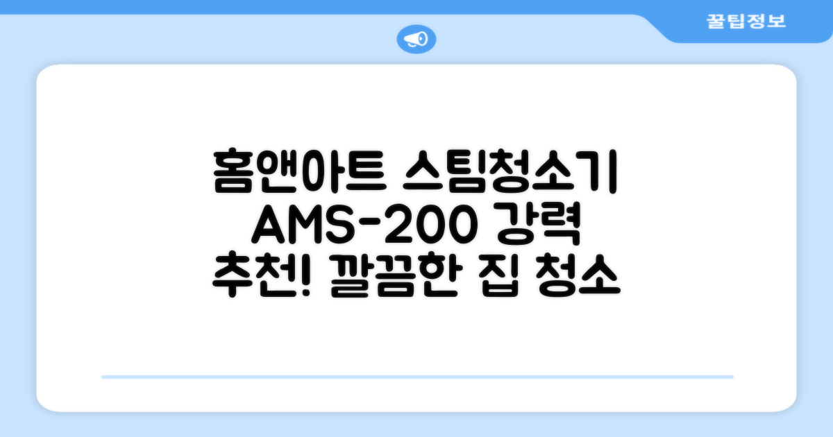홈앤아트 퓨어 스팀청소기 AMS-200 추천 리뷰