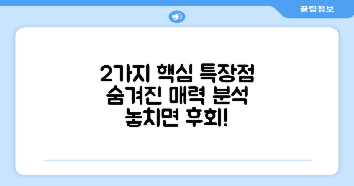 2가지 특장점 분석