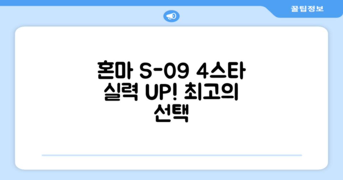 혼마 아이언 세트 S-09 4스타: 당신의 골프 실력을 한 단계 업그레이드하세요!