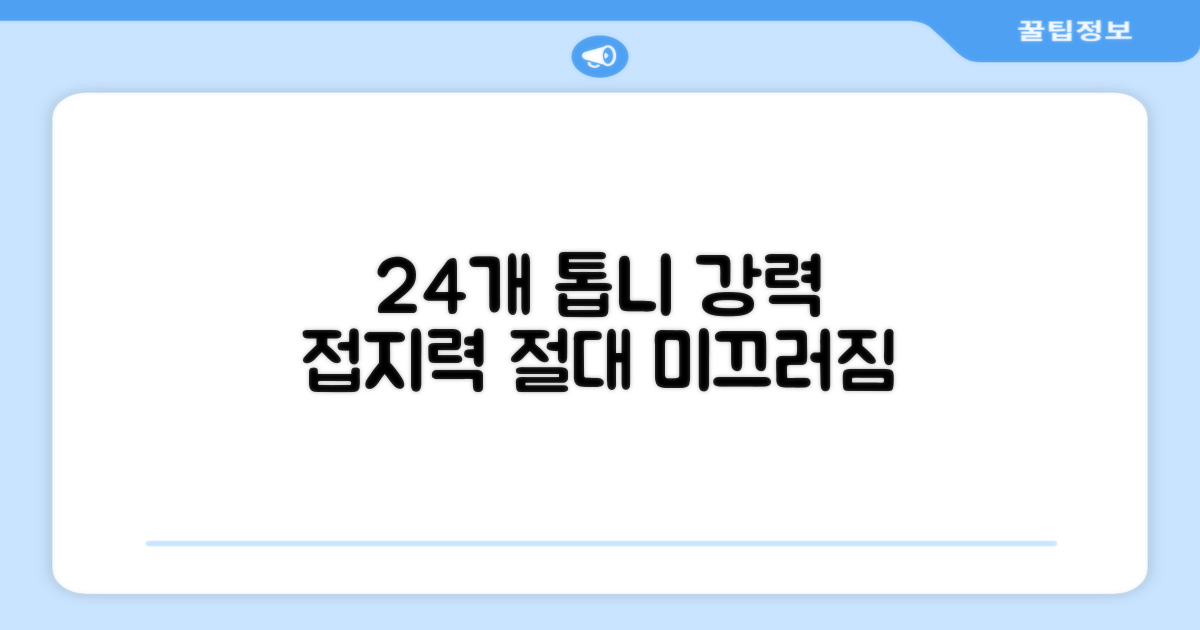 24개 톱니, 강력한 접지력
