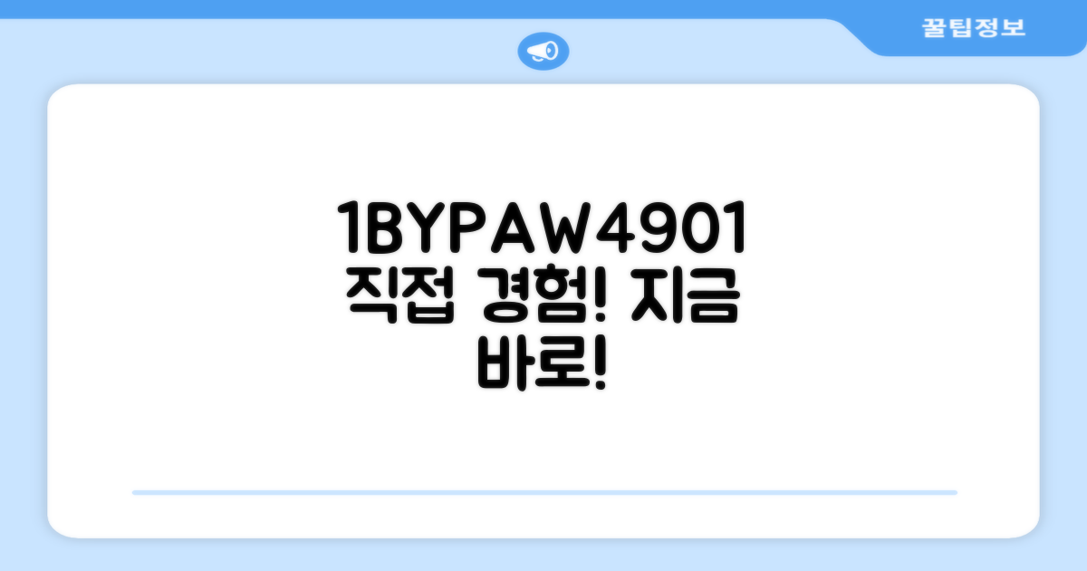 1BYPAW4901, 직접 경험해보세요!