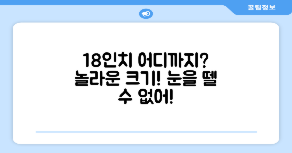 18인치, 어디까지 봤니?