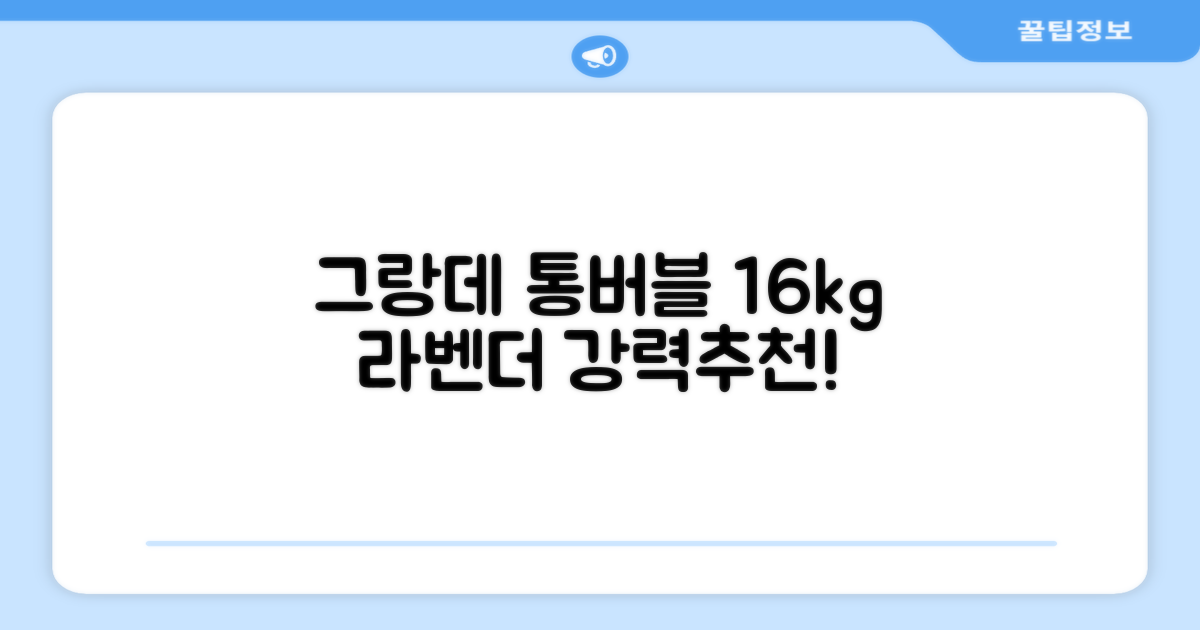 삼성전자 그랑데 통버블 세탁기 WA16CG6441BY 16kg 방문설치, 라벤더그레이 추천 리뷰